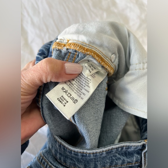 Anthropologie Pilcro | SZ 29 | The Vintage Straight Raw Hem Distressed Jeans - Picture 5 of 10